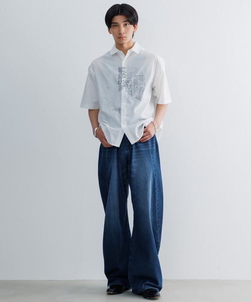 SINSS（シンス）の「Graphic shirt / グラフィックシャツ（シャツ/ブラウス・メンズ・ブラック/ホワイト・LARGE/MEDIUM/SMALL）」の19枚目の写真