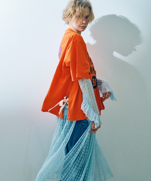 RNA(アールエヌエー)の「D1676 レースロングワンピース(ワンピース・レディース・ブラック/ライトブルー/ホワイト・MEDIUM)」の6枚目の写真