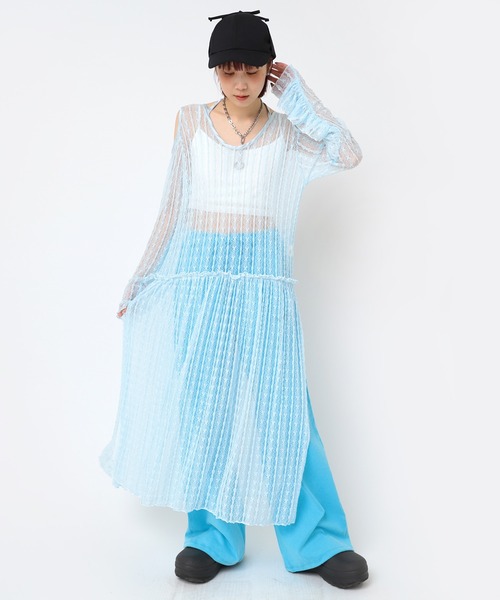 RNA(アールエヌエー)の「D1676 レースロングワンピース(ワンピース・レディース・ブラック/ライトブルー/ホワイト・MEDIUM)」の15枚目の写真