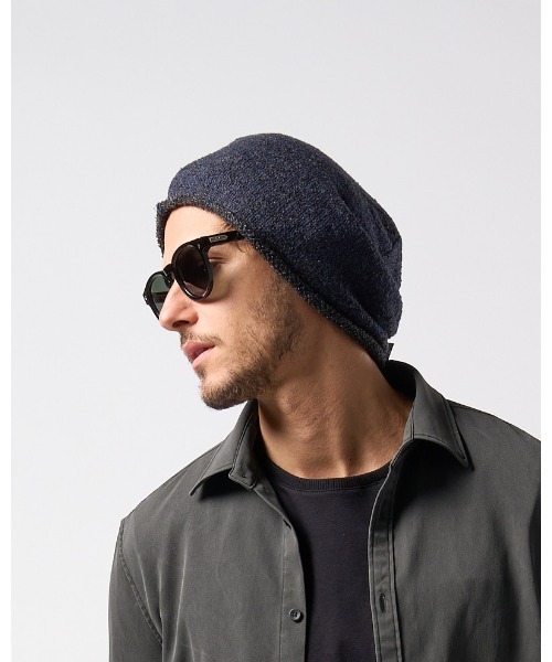 wjk（ダヴルジェイケイ）の「back pile light watch cap（ニットキャップ/ビーニー・メンズ・ネイビー/ブラック・FREE）」の3枚目の写真