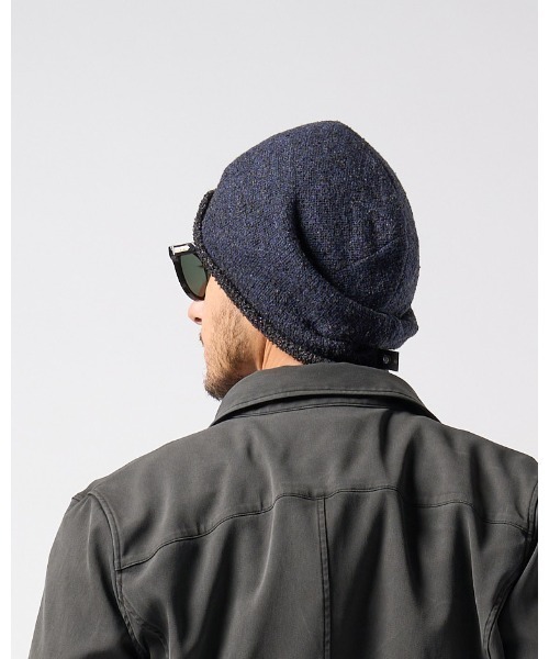 wjk（ダヴルジェイケイ）の「back pile light watch cap（ニットキャップ/ビーニー・メンズ・ネイビー/ブラック・FREE）」の7枚目の写真