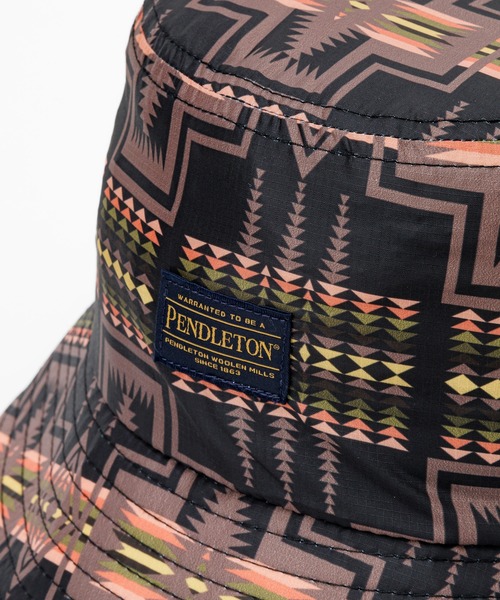 PENDLETON(ペンドルトン)の「PENDLETON/ペンドルトン エコペットプリントハット(ハット・レディース・ベージュ/ブラック/オリーブ・ONE SIZE)」の4枚目の写真