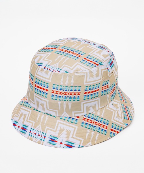 PENDLETON(ペンドルトン)の「PENDLETON/ペンドルトン エコペットプリントハット(ハット・レディース・ベージュ/ブラック/オリーブ・ONE SIZE)」の8枚目の写真