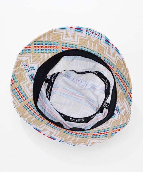 PENDLETON(ペンドルトン)の「PENDLETON/ペンドルトン エコペットプリントハット(ハット・レディース・ベージュ/ブラック/オリーブ・ONE SIZE)」の9枚目の写真