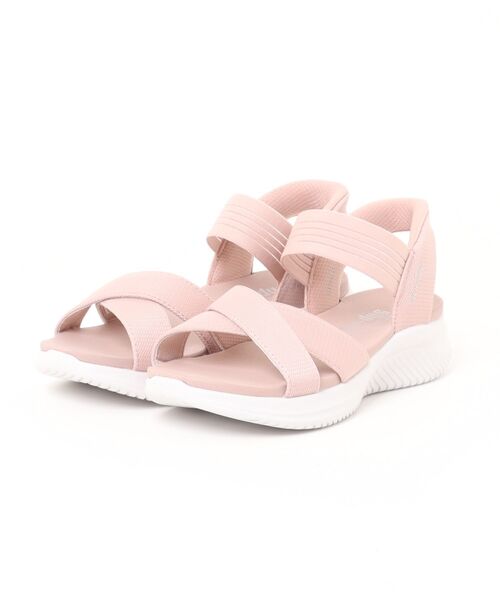 SKECHERS（スケッチャーズ）の「《SKECHERS》ULTRA FLEX 3.0 - NEVER BETTER（サンダル・レディース・ブラック×ブラック/グレー系/ピンク系・22.5cm/23.5cm/22.0cm/23.0cm/24.0cm/24.5cm/25.0cm）」の3枚目の写真