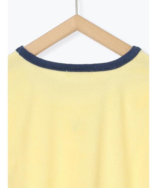 ehka sopo（エヘカソポ）の「パイルリンガーTシャツ（Tシャツ/カットソー・レディース・ネイビー/オフホワイト/イエロー・F）」の17枚目の写真