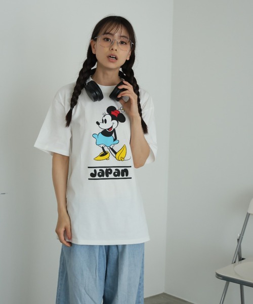 Disney（ディズニー）の「☆日本製★ Disney 半袖Ｔシャツ（Tシャツ/カットソー・レディース・ホワイト/ホワイト系その他/ブラック系その他/ブラック/ホワイト系その他2/ブラック系その他2・M/L/XL）」の9枚目の写真