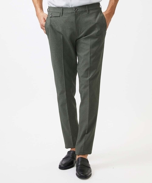 MICHEL KLEIN HOMME   （ミッシェルクランオム）の「メッシュスラックスパンツ セットアップ（スラックス・メンズ・ブラック/カーキ・MEDIUM/LARGE/X-LARGE）」の2枚目の写真