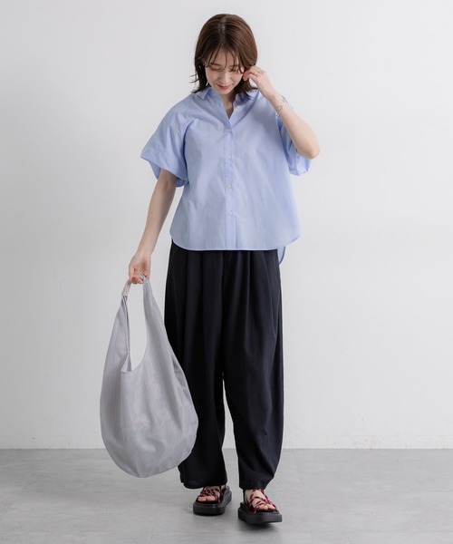 studio CLIP（スタディオクリップ）の「バルーンスリーブシアーシャツブラウス（シャツ/ブラウス・レディース・ライトブルー/ブラック/イエロー/オフホワイト・FREE）」の17枚目の写真