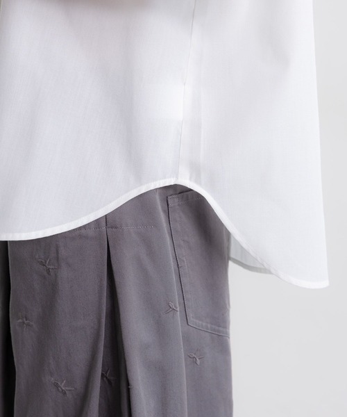 studio CLIP（スタディオクリップ）の「バルーンスリーブシアーシャツブラウス（シャツ/ブラウス・レディース・ライトブルー/ブラック/イエロー/オフホワイト・FREE）」の10枚目の写真