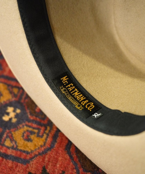 MRFATMAN（ミスターファットマン）の「TWO DOLLAR WOOL（ハット・メンズ・ブラウン/ブラック/アイボリー・M/L/XL）」の4枚目の写真