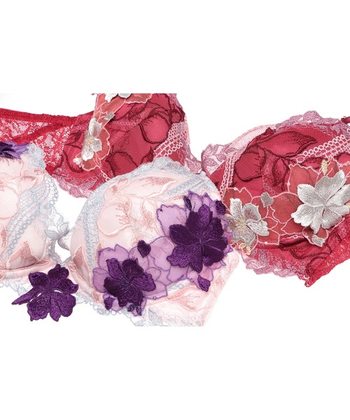 LINGERIEAM（ランジェリアム）の「ビビッドモーション　グラマーアップブラ（B・Cカップ）（ブラジャー・レディース・ピンク/レッド・B70/B75/C70/C75/B65/C65）」の5枚目の写真