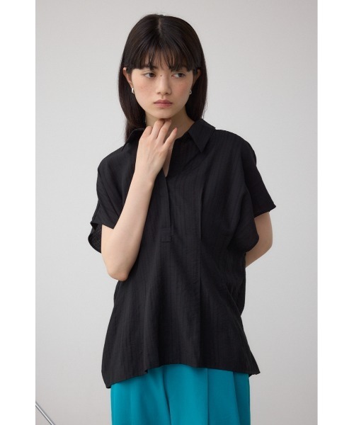 AZUL by moussy(アズールバイマウジー)の「タックスキッパーブラウス(シャツ/ブラウス・レディース・ライトグレー/ブラック/オフホワイト・FREE)」の20枚目の写真