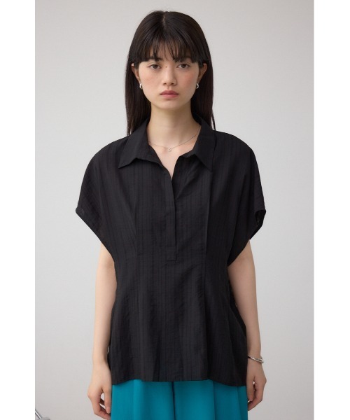 AZUL by moussy(アズールバイマウジー)の「タックスキッパーブラウス(シャツ/ブラウス・レディース・ライトグレー/ブラック/オフホワイト・FREE)」の18枚目の写真