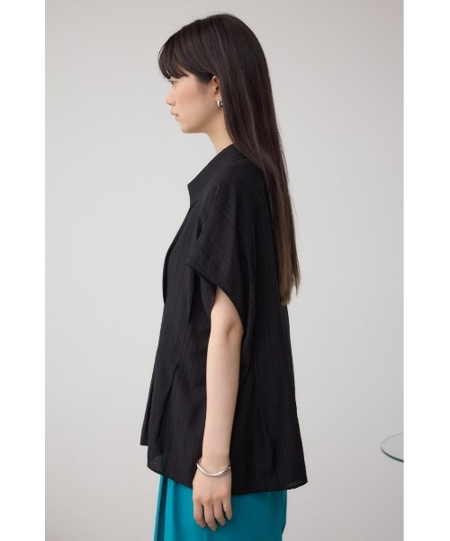 AZUL by moussy(アズールバイマウジー)の「タックスキッパーブラウス(シャツ/ブラウス・レディース・ライトグレー/ブラック/オフホワイト・FREE)」の17枚目の写真