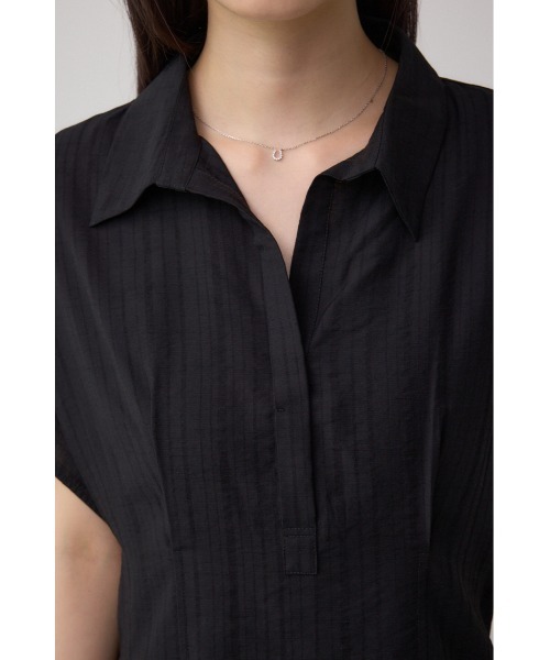 AZUL by moussy(アズールバイマウジー)の「タックスキッパーブラウス(シャツ/ブラウス・レディース・ライトグレー/ブラック/オフホワイト・FREE)」の15枚目の写真