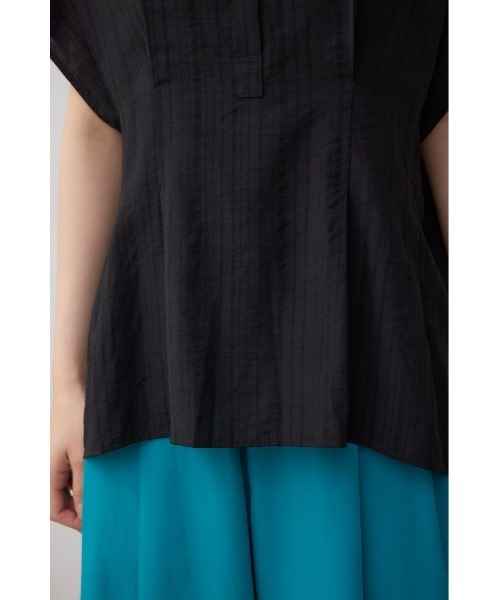 AZUL by moussy(アズールバイマウジー)の「タックスキッパーブラウス(シャツ/ブラウス・レディース・ライトグレー/ブラック/オフホワイト・FREE)」の13枚目の写真