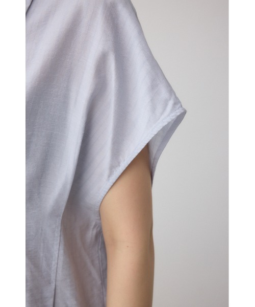 AZUL by moussy(アズールバイマウジー)の「タックスキッパーブラウス(シャツ/ブラウス・レディース・ライトグレー/ブラック/オフホワイト・FREE)」の5枚目の写真