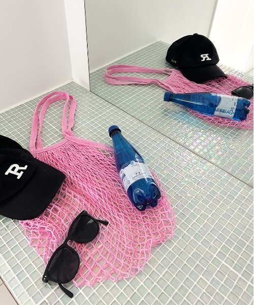 ad thie（アドティエ）の「メッシュネット トートバッグ（トートバッグ・レディース・アイボリー/ブラック/ライトグリーン/ピンク・FREE）」の4枚目の写真