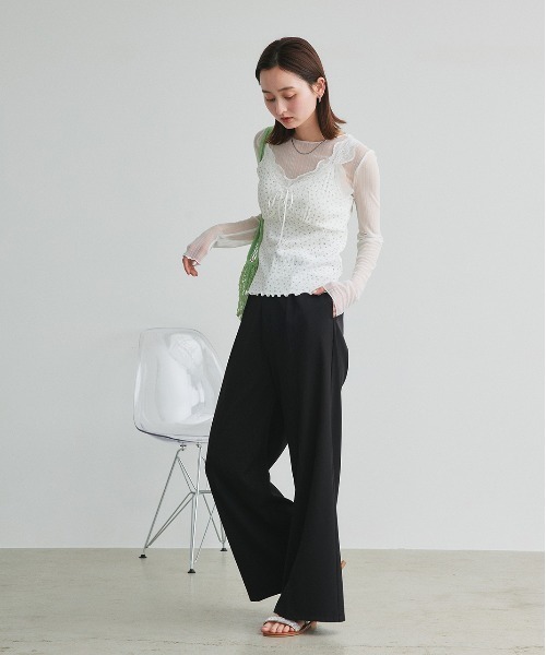 ad thie（アドティエ）の「メッシュネット トートバッグ（トートバッグ・レディース・アイボリー/ブラック/ライトグリーン/ピンク・FREE）」の16枚目の写真