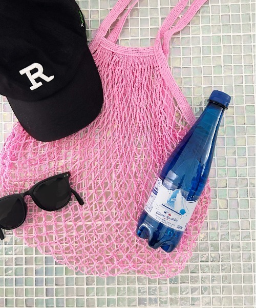 ad thie（アドティエ）の「メッシュネット トートバッグ（トートバッグ・レディース・アイボリー/ブラック/ライトグリーン/ピンク・FREE）」の9枚目の写真