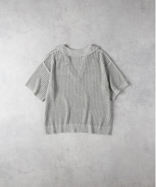 Right-on（ライトオン）の「【HONEYSUCKLE ROSE】透かし編みスキッパーニット（その他トップス・レディース・オフホワイト/ブラック/グレー・L/M）」の4枚目の写真