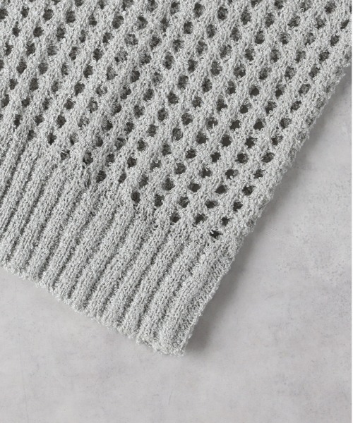 Right-on（ライトオン）の「【HONEYSUCKLE ROSE】透かし編みスキッパーニット（その他トップス・レディース・オフホワイト/ブラック/グレー・L/M）」の6枚目の写真