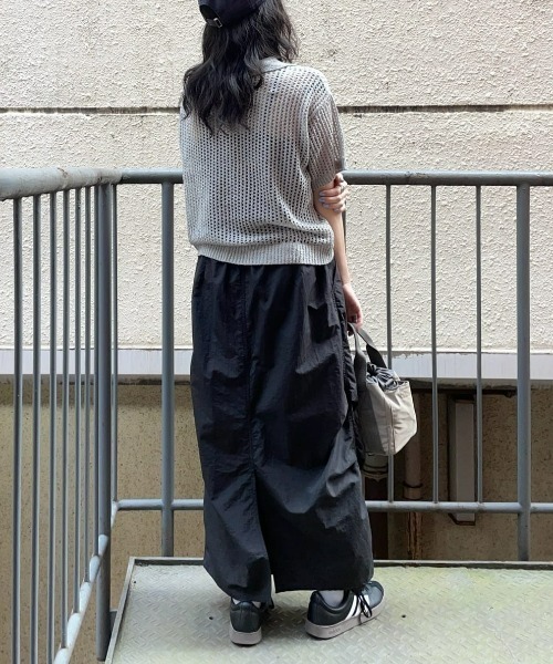 Right-on（ライトオン）の「【HONEYSUCKLE ROSE】透かし編みスキッパーニット（その他トップス・レディース・オフホワイト/ブラック/グレー・L/M）」の17枚目の写真