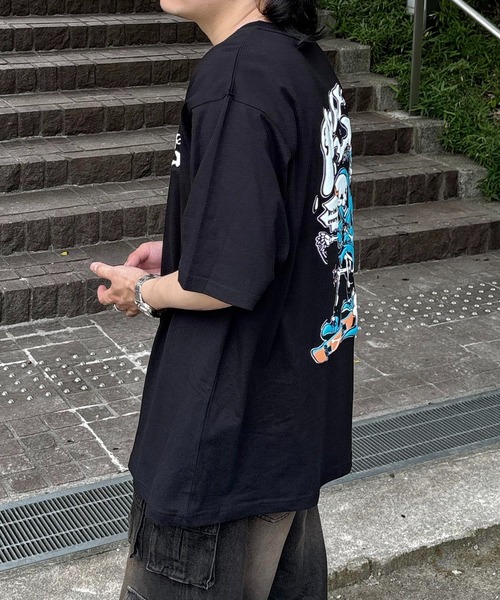 ILL'S(イルズ)の「ビリヤードバックプリント ビッグシルエット カジュアルストリート 半袖Tシャツ カットソー ユニセックス(Tシャツ/カットソー・メンズ・ブラック/ホワイト/ブラック系その他2/ホワイト系その他2/ブラック系その他/ホワイト系その他・M/L)」の15枚目の写真