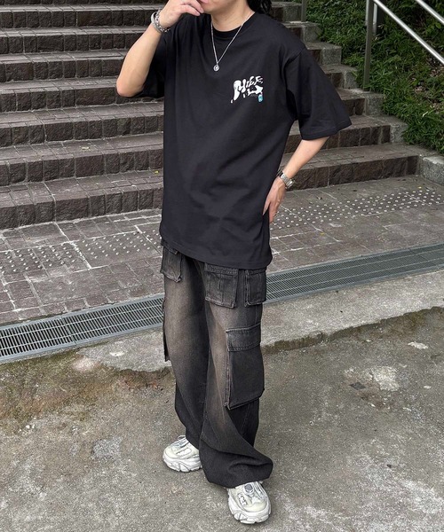 ILL'S(イルズ)の「ビリヤードバックプリント ビッグシルエット カジュアルストリート 半袖Tシャツ カットソー ユニセックス(Tシャツ/カットソー・メンズ・ブラック/ホワイト/ブラック系その他2/ホワイト系その他2/ブラック系その他/ホワイト系その他・M/L)」の17枚目の写真