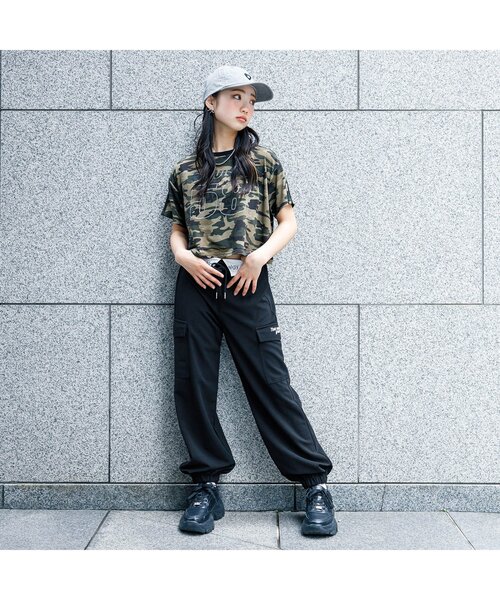 algy（アルジー）の「ウエスト折り返し梨地カーゴパンツ（カーゴパンツ・キッズ・ブラック/カーキ・XX-SMALL/X-SMALL/MEDIUM/SMALL）」の5枚目の写真