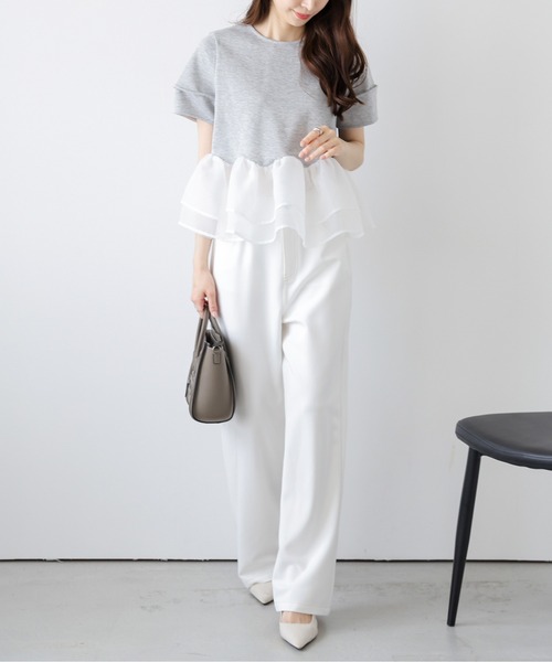 セール】日本製 セミワイド ストレートデニムパンツ（デニムパンツ