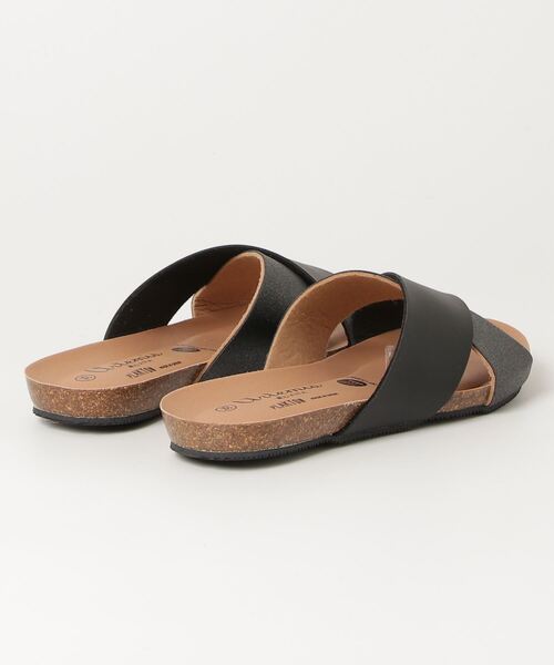 PLAKTON(プラクトン)の「【PLAKTON】カラー別注 配色クロスサンダル(サンダル・レディース・ブラック/アイボリー・S/M/L)」の7枚目の写真