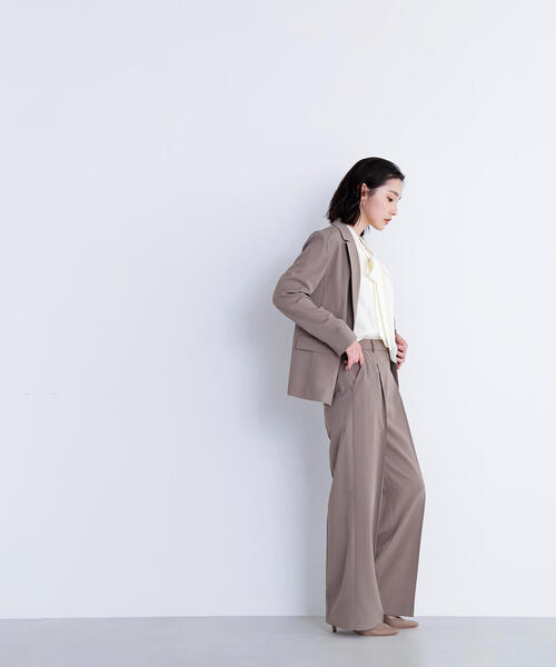 NATURAL BEAUTY BASIC(ナチュラルビューティーベーシック)の「◇サマードライタッチ SETUP ワイドパンツ(その他パンツ・レディース・ベージュ/ブラウン/チャコールグレー・MEDIUM/SMALL)」の17枚目の写真