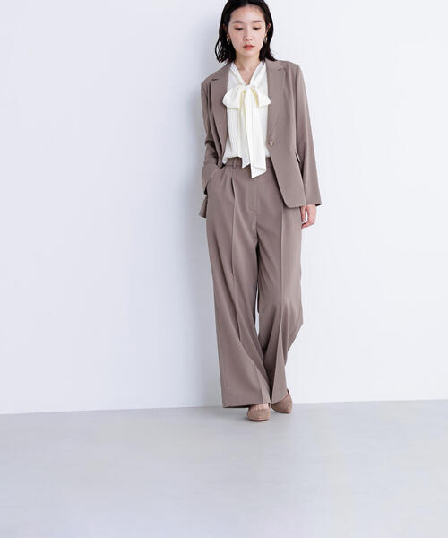NATURAL BEAUTY BASIC(ナチュラルビューティーベーシック)の「◇サマードライタッチ SETUP ワイドパンツ(その他パンツ・レディース・ベージュ/ブラウン/チャコールグレー・MEDIUM/SMALL)」の18枚目の写真