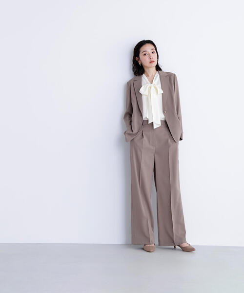 NATURAL BEAUTY BASIC(ナチュラルビューティーベーシック)の「◇サマードライタッチ SETUP ワイドパンツ(その他パンツ・レディース・ベージュ/ブラウン/チャコールグレー・MEDIUM/SMALL)」の19枚目の写真