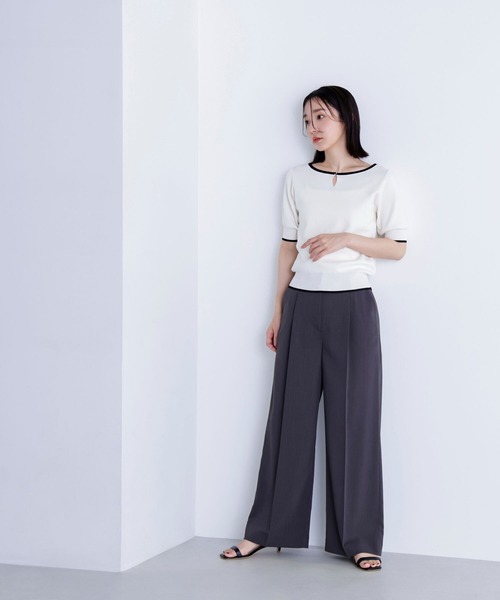NATURAL BEAUTY BASIC(ナチュラルビューティーベーシック)の「◇サマードライタッチ SETUP ワイドパンツ(その他パンツ・レディース・ベージュ/ブラウン/チャコールグレー・MEDIUM/SMALL)」の11枚目の写真