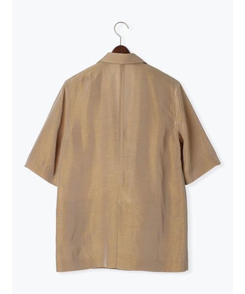 Te chichi CLASSIC（テチチクラシック）の「エシカルシャンブレーダブルジャケット（セットアップ可）（接触冷感）《2025summer catalog item》（ノーカラージャケット・レディース・ベージュ・F）」の17枚目の写真