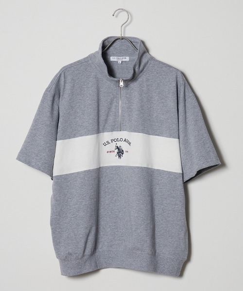 U.S. POLO ASSN.(ユーエスポロアッスン)の「U.S. POLO ASSN./ユーエスポロアッスン レトロ ハーフジップ(Tシャツ/カットソー・メンズ・ネイビー/杢グレー/オフホワイト/ブラック・S/L/LL/M)」の14枚目の写真