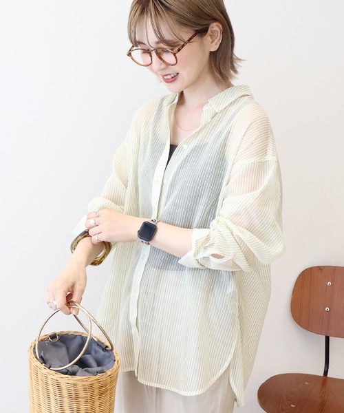 セール】メッシュ長袖シャツ（シャツ/ブラウス）｜AMERICAN