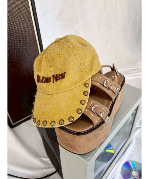 EVRIS（エヴリス）の「スタッズモチーフオリジナルCAP（キャップ・レディース・レッド/マスタード・FREE）」の8枚目の写真