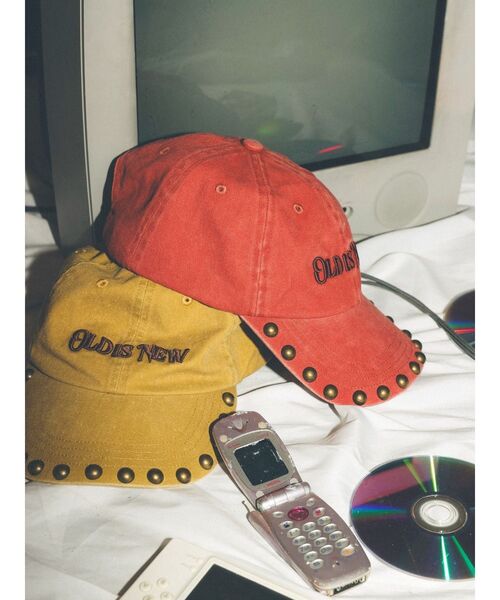 EVRIS（エヴリス）の「スタッズモチーフオリジナルCAP（キャップ・レディース・レッド/マスタード・FREE）」の9枚目の写真