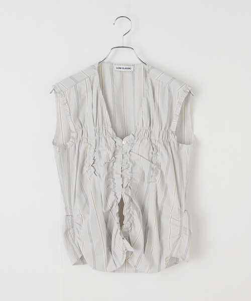 LOW CLASSIC CAP SLEEVE SHIRTシャツ LOW CLASSIC CAP SLEEVE SHIRTシャツ CLASSIC WHITE COTTON T