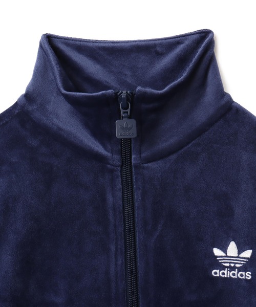 adidas(アディダス)の「adidas Essentials Velvet Fitted Track Top / アディダス エッセンシャルズ ベルベット フィッティド トラックトップ(ジャージ・レディース・インディゴブルー・L/M/S)」の7枚目の写真
