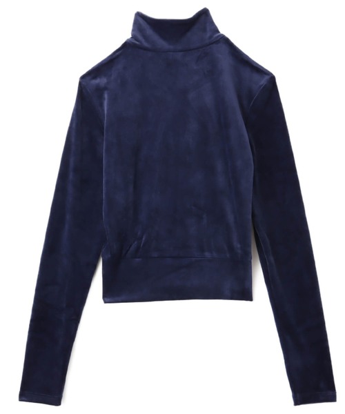 adidas(アディダス)の「adidas Essentials Velvet Fitted Track Top / アディダス エッセンシャルズ ベルベット フィッティド トラックトップ(ジャージ・レディース・インディゴブルー・L/M/S)」の3枚目の写真