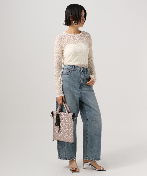 BAYFLOW(ベイフロー)の「カットレースロングスリーブ(Tシャツ/カットソー・レディース・ブラック/オフホワイト・FREE)」の16枚目の写真