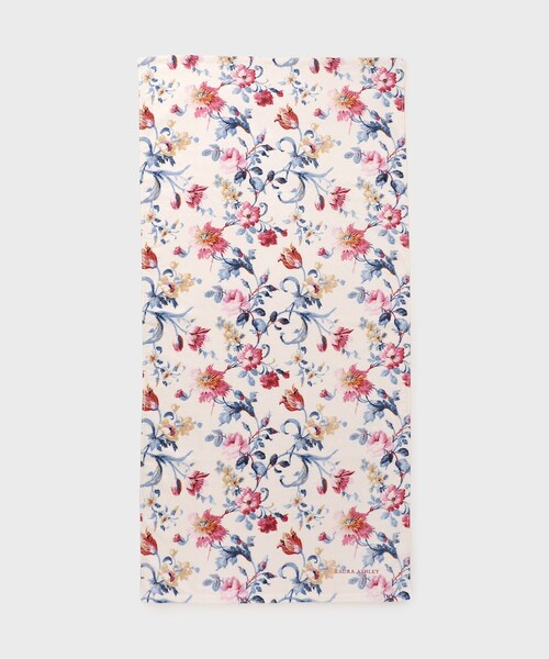 LAURA ASHLEY(ローラアシュレイ)の「ローザリンド柄 シャーリングプリント バスタオル(タオル・レディース・ピンク系5/ブルー系・00)」の4枚目の写真