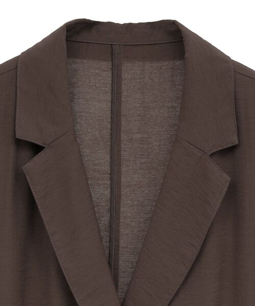 YECCA VECCA（イェッカヴェッカ）の「ハーフスリーブライトジャケット（テーラードジャケット・レディース・ブラック/ブラウン・FREE）」の10枚目の写真