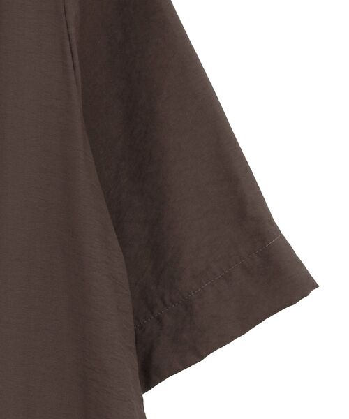 YECCA VECCA（イェッカヴェッカ）の「ハーフスリーブライトジャケット（テーラードジャケット・レディース・ブラック/ブラウン・FREE）」の9枚目の写真