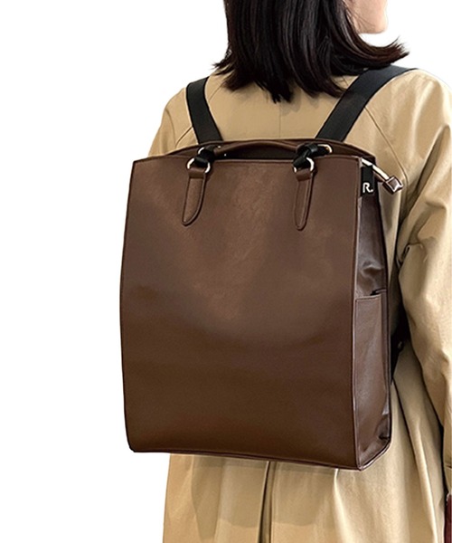 ROOTOTE（ルートート）の「LT.セオルー.ビジィｰC（バックパック/リュック・レディース・ブラック系その他/ブラウン/ブラック・FREE）」の6枚目の写真